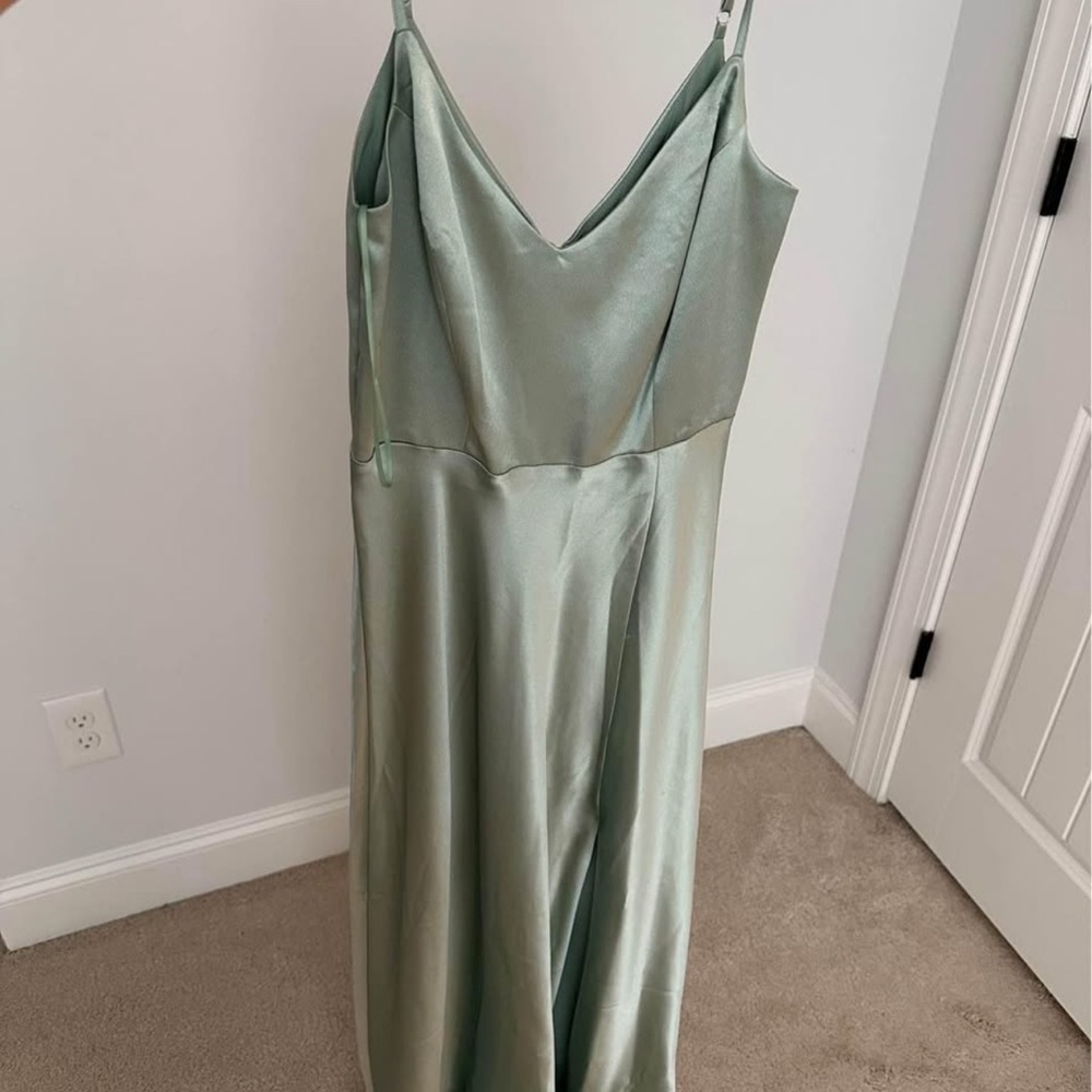 Birdy Grey Sage Satin Dress